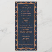  Geometrische Kunst Deco Gatsby Wedding Programma (Achterkant)