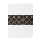  Geometrische Kunst Deco Gatsby Wedding Uitnodigingen Wikkel (Achterkant Voorbeeld)