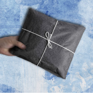 Geometrische kunst Deco Patroon   Navy Blue Silver Tissuepapier