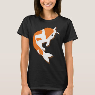 geometrische kunst "Ik ben een Koi-vis" voor ieder T-shirt