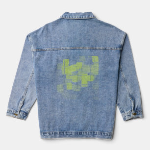 Geometrische kunst "Lemon Meringue" Denim Jacket