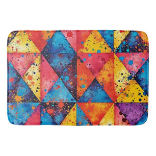 Geometrische Kunst: Levendig Chaos Badmat