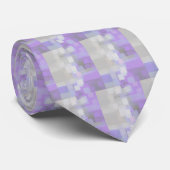 Geometrische kunst Stropdas "Lavender" (Opgerold)