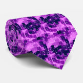 Geometrische kunst Stropdas "plum" (Opgerold)