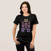 Geometrische kunst Tri-Blend shirt (Voorkant volledig)