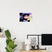 Geometrische kunst van de "droom van het luchtruim poster (Thuiskantoor)