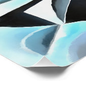 Geometrische kunst van de Melancholineklak Perfect Poster (Hoek)