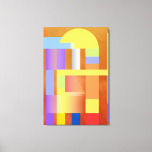 "Geometrische kunstdruk Premium Canvas Muurkunst Afdruk
