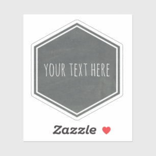 Geometrische labelsticker van alkboard sticker