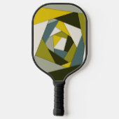Geometrische lagen pickleball paddle (Achterkant)