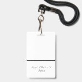 geometrische lanyard badge (Achterkant met lanyard)