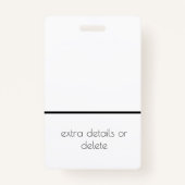 geometrische lanyard badge (Achterkant)