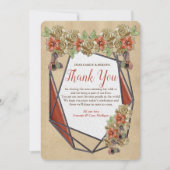 Geometrische leder en sintertextuur Hartelijk dank Kaart (Voorkant)