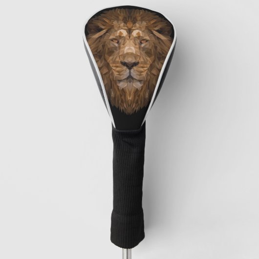 Geometrische leenportret golfheadcover (Voorkant)