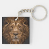 Geometrische leenportret sleutelhanger (Achterkant)