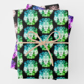 Geometrische leeuw inpakpapier vel (In situ)