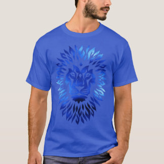 Geometrische leeuw t-shirt