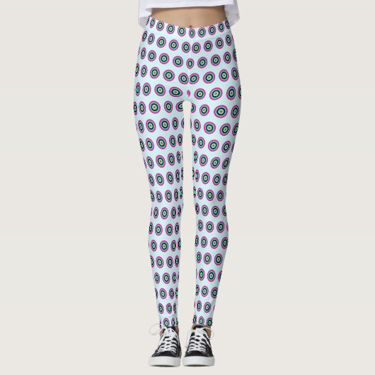 Geometrische Leggings – stijlvolle Activewear (Voorkant)