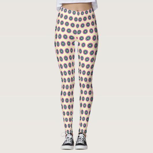 Geometrische Leggings – stijlvolle Activewear (Voorkant)