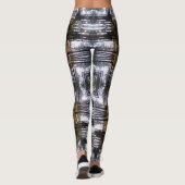 Geometrische Leggings van de hoge boom (Achterkant)