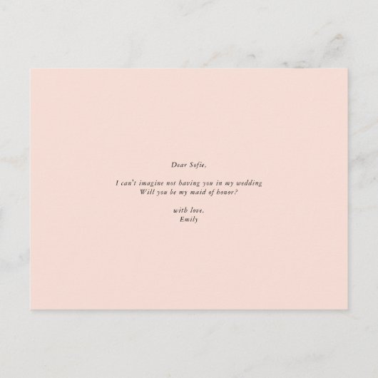 Geometrische lenteklachten zijn mijn dienstmeisje uitnodiging briefkaart (Achterkant)