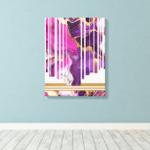 Geometrische lijn minimalistisch Abstract marmer Canvas Afdruk (Insitu (Houten vloer))