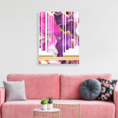 Geometrische lijn minimalistisch Abstract marmer Canvas Afdruk (Insitu (Woonkamer))