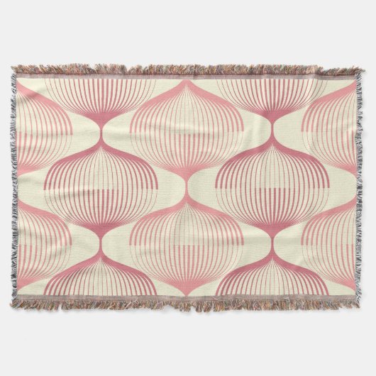 Geometrische lijnen: Abstracte naadloze achtergron Deken (Voorkant)