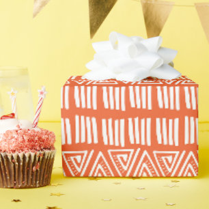 Geometrische lijnen en driehoeken cadeaupapier