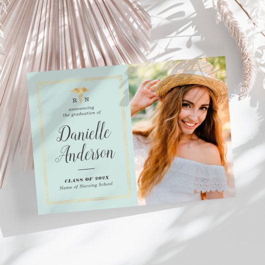 geometrische lijst verpleegkundige afstuderen aank aankondiging