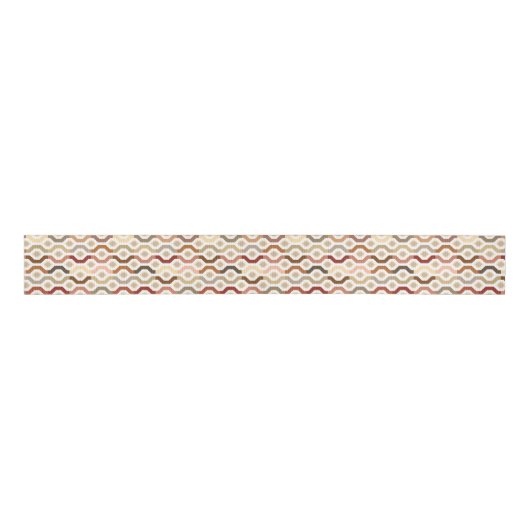 Geometrische linkpatronen van de middelbare schijf grosgrain lint (Voorkant)