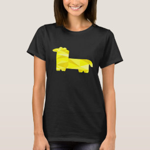 Geometrische Llama Cool Polygon Origami Dierenvrie T-shirt