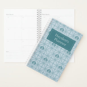 Geometrische Lotus Grid patroon - De witte Lotus Planner