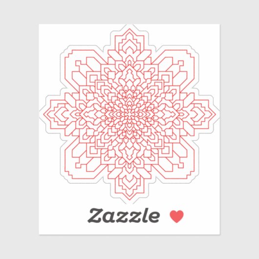 Geometrische Mandala #11 Sticker (Vel)