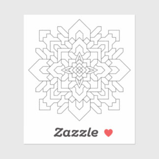 Geometrische Mandala #1 Wissen Sticker