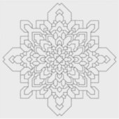 Geometrische Mandala #4 Wissen Sticker (Voorkant)