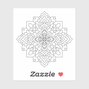 Geometrische Mandala #7 Wissen Sticker