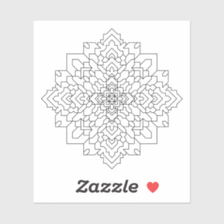 Geometrische Mandala #7 Wissen Sticker