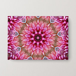 Geometrische Mandala Roze Bloem Patroon-67545 Keyc Button