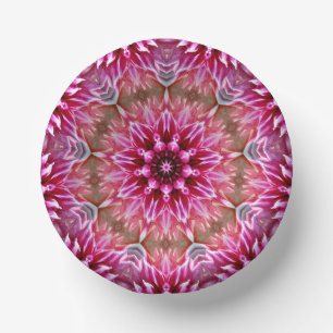 Geometrische Mandala Roze Bloem Patroon-67545 Papieren Kommen