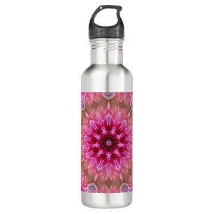 Geometrische mandala roze bloem patroon-67545 waterfles 