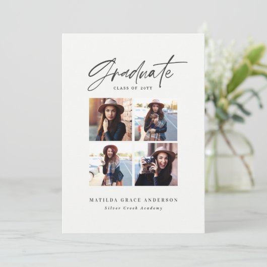 Geometrische meerblauw afstuderen voor de marinesc aankondiging (Staand voorkant)