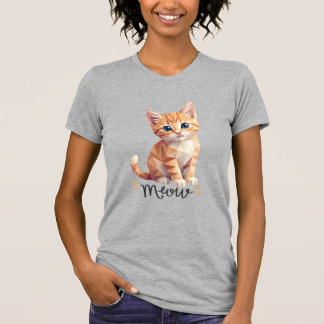 Geometrische Meow T-shirt