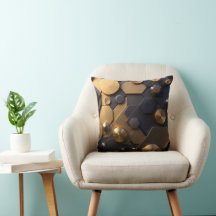 Geometrische Metallic Abstracte Wall Art - Goud en