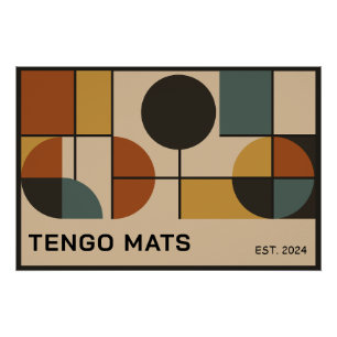 Geometrische mid-century-design perfect poster