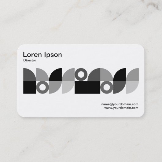 Geometrische middenband v3 visitekaartje (Achterkant)