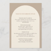 Geometrische minimale zand-boog-wedloop tijdlijn programma (Achterkant)