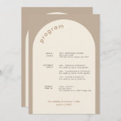 Geometrische minimale zand-boog-wedloop tijdlijn programma (Voorkant / Achterkant)