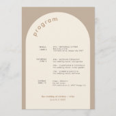 Geometrische minimale zand-boog-wedloop tijdlijn programma (Voorkant)