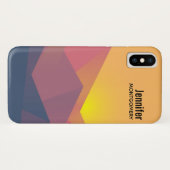 Geometrische minimalistisch ritsgebergte Case-Mate iPhone case (Achterkant (horizontaal))